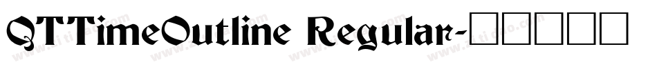 QTTimeOutline Regular字体转换